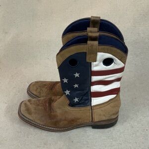 EUC Mens Smoky Mountain Patriotic Western Boots